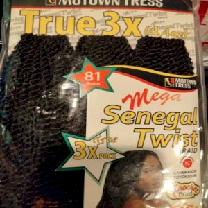 Motown Tress Motown Tress CST. Mega 14 Crochet Senegal Twist 81 Braids 3x 3 MultiPack 14\