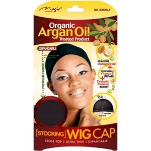 Magic Magic Collection Women\'s Organic Argan Oil Treated Wig Cap Black 3000BLA