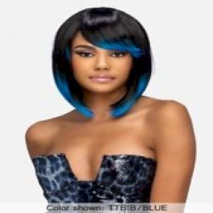 Vivica Fox Pure Comfort Cap Synthetic Wig W/bangs. STYLE #KODI Color# TTB1B/BLUE