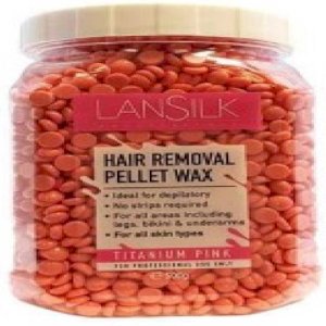 Lansilk Lansilk Hair Removal Pellet Wax Titanium Pink 500gr