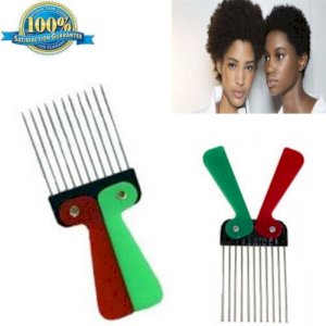 Beauty Kosmetika Afro Comb Metal Teeth Folding/foldable Colour Handle Hair Brush Combs