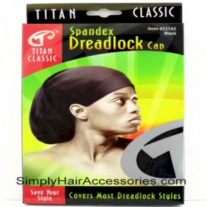 Titan Classic Titan Classic Spandex Dreadlock Cap - Black